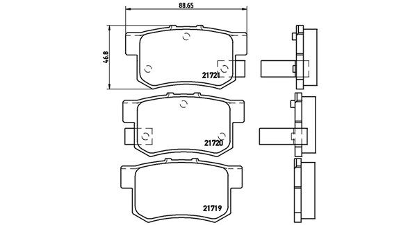 MAGNETI MARELLI Piduriklotsi komplekt,ketaspidur 363700428022